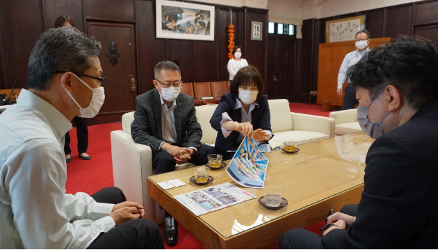 河野宮崎県知事を訪問しプロジェクトをPR！